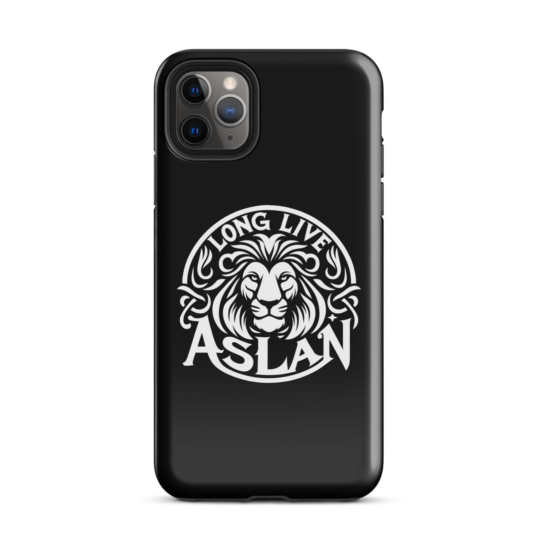 Christian Phone Case Long Live Aslan Black for iPhone® iPhone® Phone Cases Glossy iPhone 11 Pro Max 