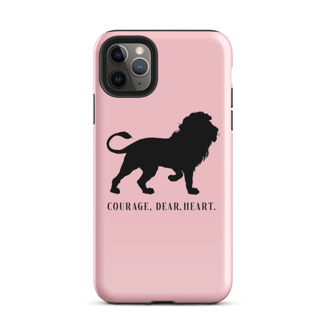 Christian Phone Case Courage Dear Heart Pink for iPhone® iPhone® Phone Cases Glossy iPhone 11 Pro Max 