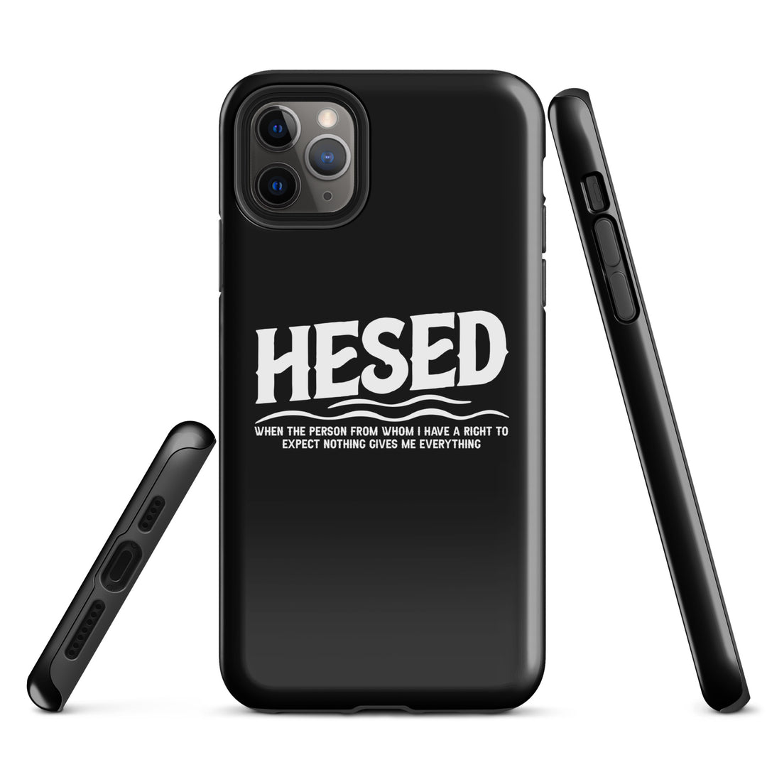 Christian Phone Case Hesed Everything Black for iPhone® iPhone® Phone Cases   