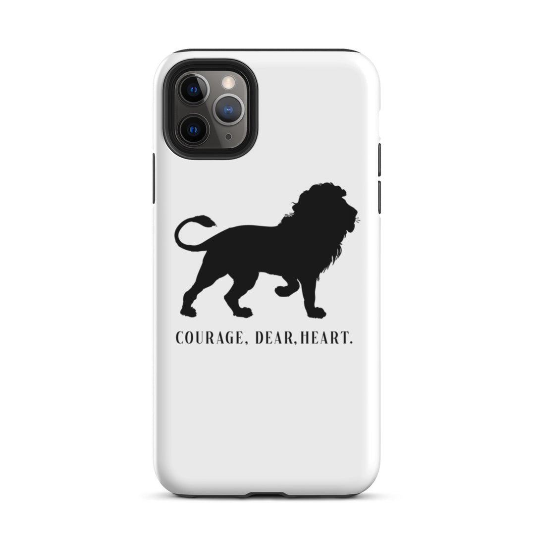 Christian Phone Case Courage Dear Heart White for iPhone® iPhone® Phone Cases Glossy iPhone 11 Pro Max 