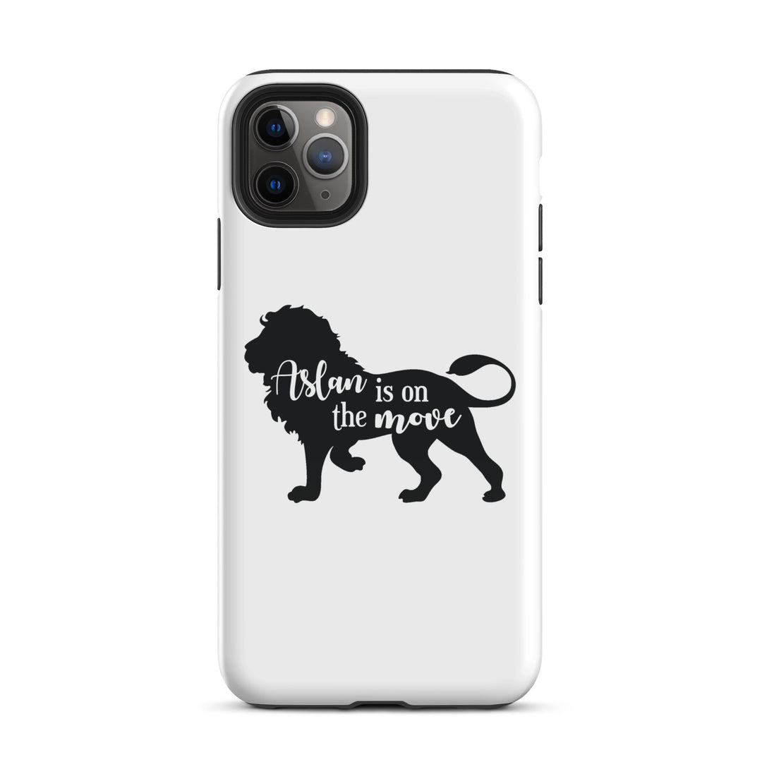 Christian Phone Case Aslan Is On The Move White for iPhone® iPhone® Phone Cases Glossy iPhone 11 Pro Max 