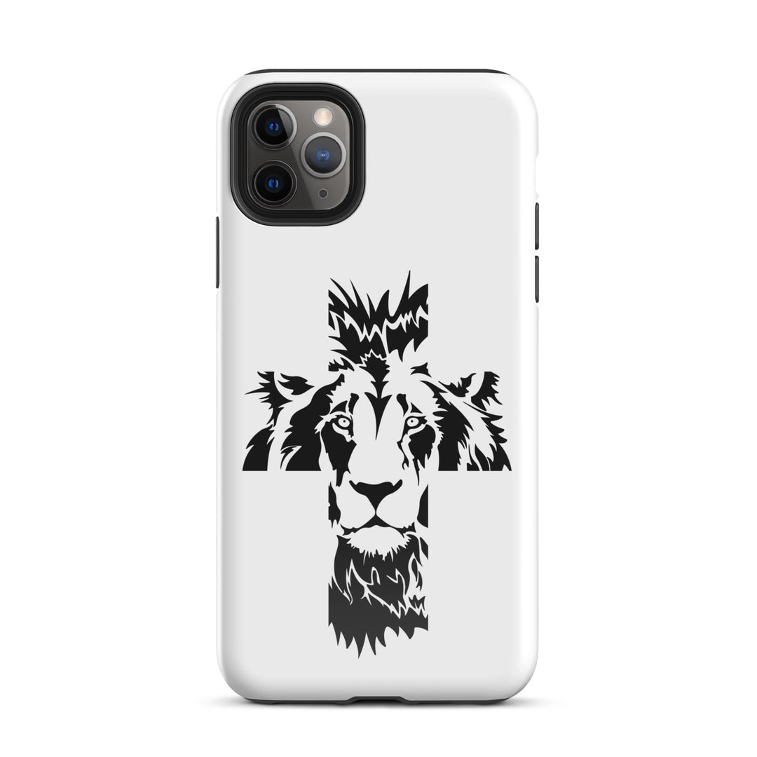 Christian Phone Case Aslan Cross White for iPhone® iPhone® Phone Cases Glossy iPhone 11 Pro Max 