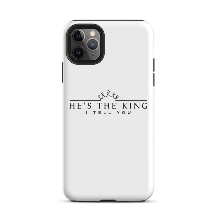 Christian Phone Case He's The King White for iPhone® iPhone® Phone Cases Glossy iPhone 11 Pro Max 