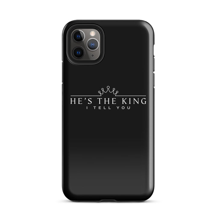 Christian Phone Case He's The King Black for iPhone® iPhone® Phone Cases Glossy iPhone 11 Pro Max 