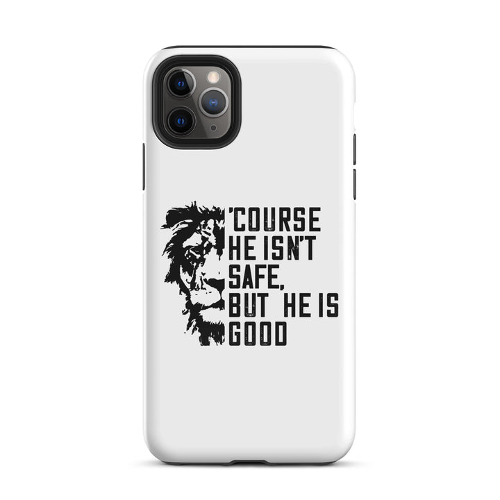 Christian Phone Case 'Course He Isn't Safe White for iPhone® iPhone® Phone Cases Glossy iPhone 11 Pro Max 