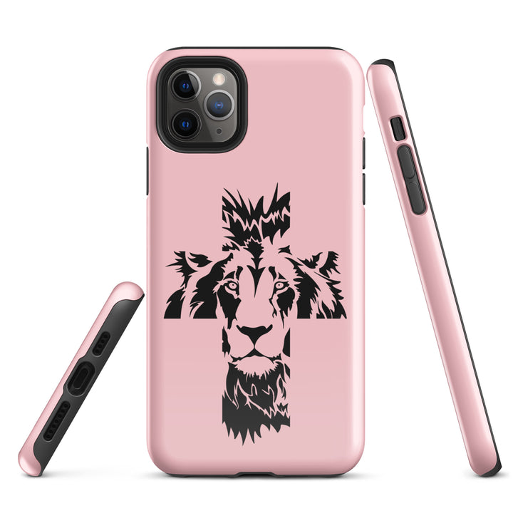 Christian Phone Case Aslan Cross Pink for iPhone® iPhone® Phone Cases   