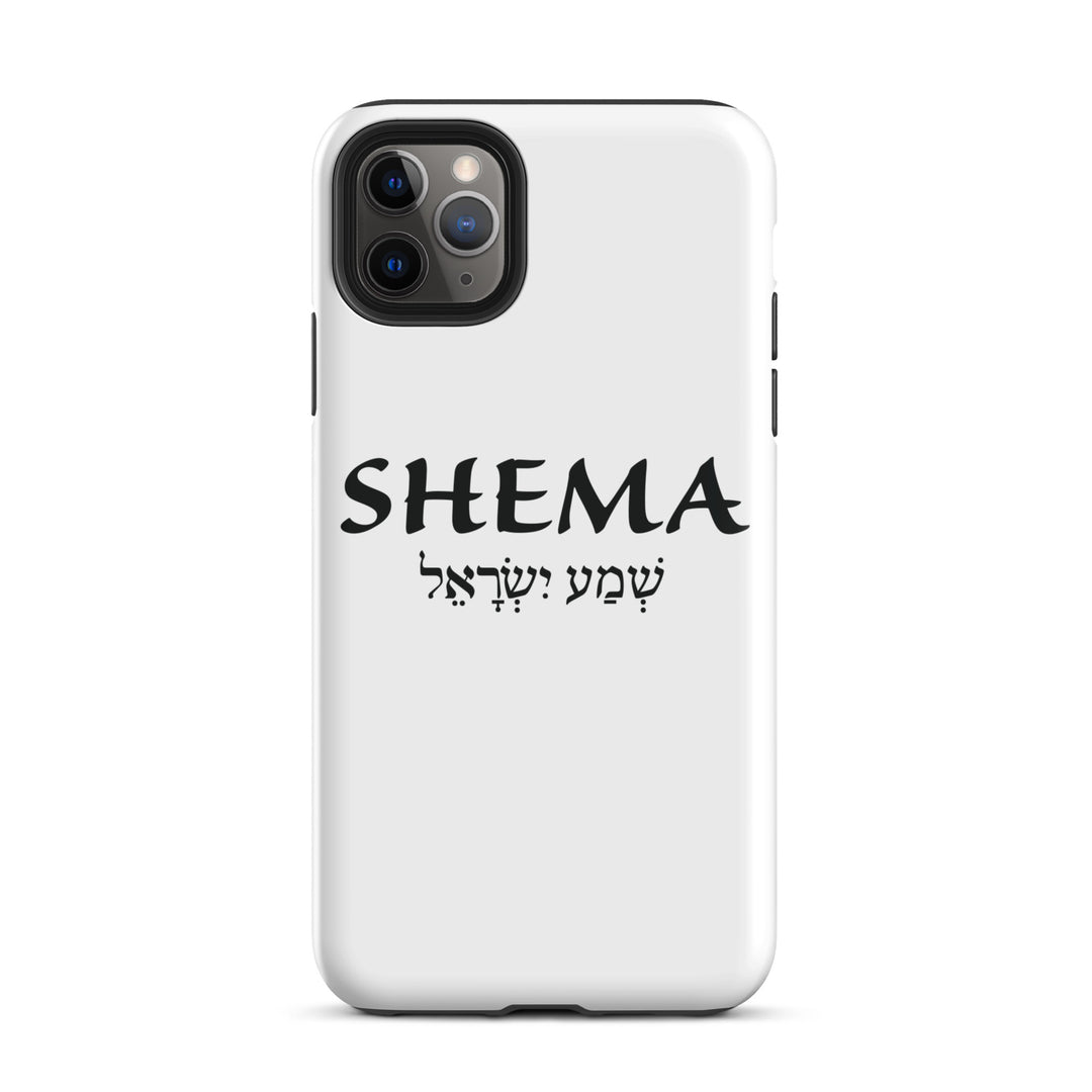 Christian Phone Case Shema Hebrew White for iPhone® iPhone® Phone Cases Glossy iPhone 11 Pro Max 