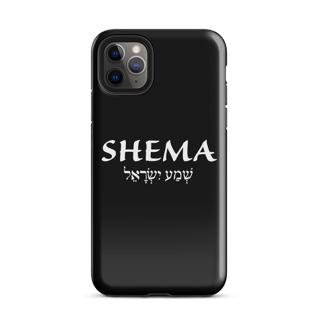 Christian Phone Case Shema Hebrew Black for iPhone® iPhone® Phone Cases Glossy iPhone 11 Pro Max 