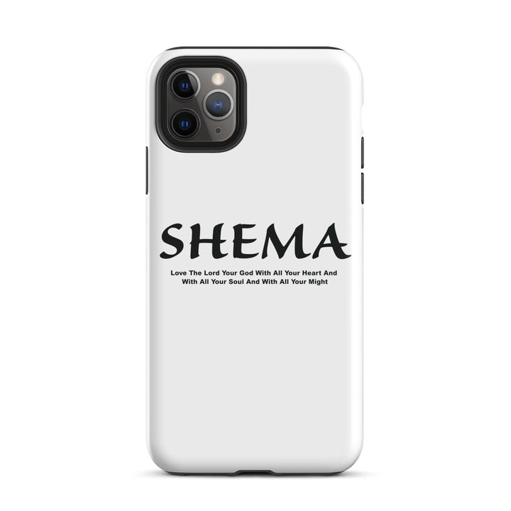 Christian Phone Case Shema Love The Lord White for iPhone® iPhone® Phone Cases Glossy iPhone 11 Pro Max 