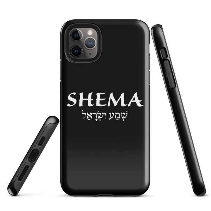 Christian Phone Case Shema Hebrew Black for iPhone® iPhone® Phone Cases   