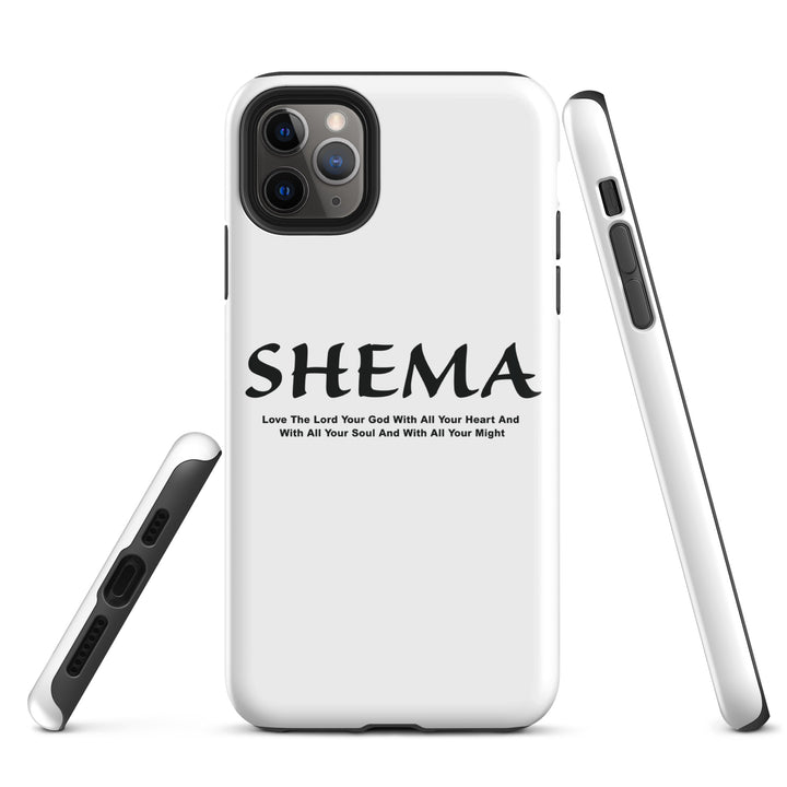 Christian Phone Case Shema Love The Lord White for iPhone® iPhone® Phone Cases   