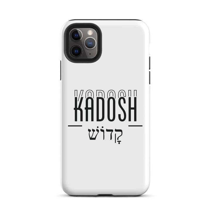 Christian Phone Case Kadosh Hebrew White for iPhone® iPhone® Phone Cases Glossy iPhone 11 Pro Max 