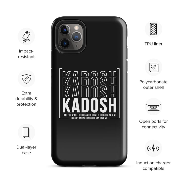 Christian Phone Case Kadosh Dedicated To His Use Black for iPhone® iPhone® Phone Cases   