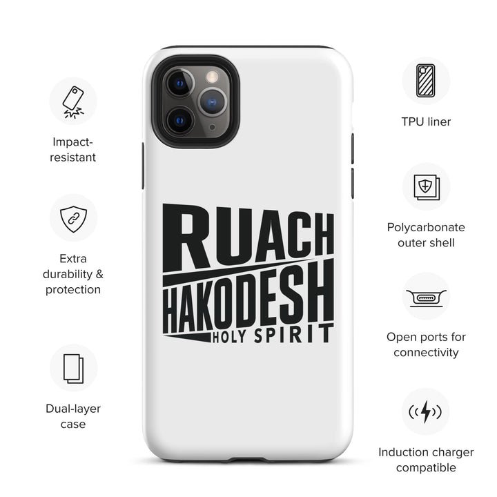 Christian Phone Case Ruach Hakodesh Holy Spirit White for iPhone® iPhone® Phone Cases   