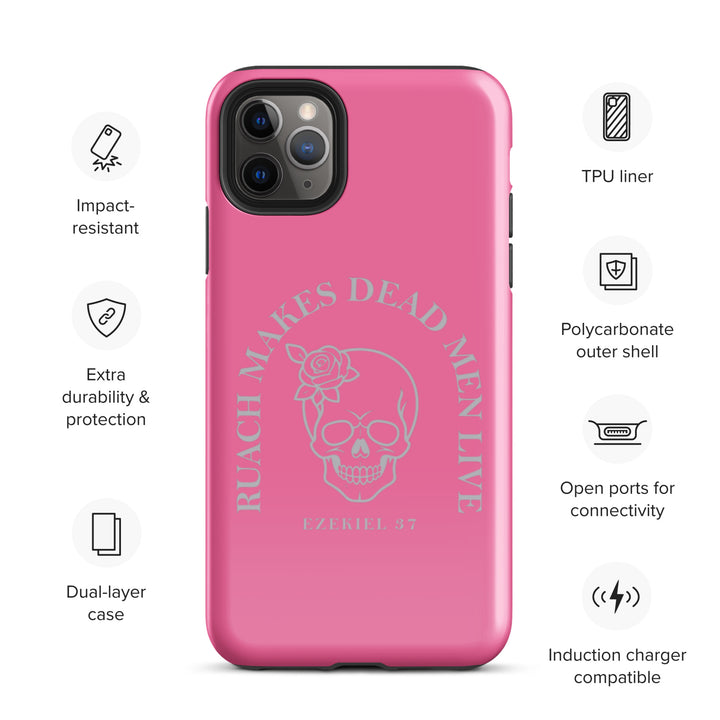 Christian Phone Case Ruach Makes Dead Men Live Pink for iPhone® iPhone® Phone Cases   