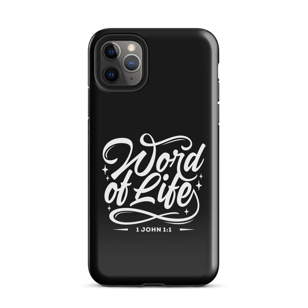 Christian Phone Case Word of Life Black for iPhone® iPhone® Phone Cases Glossy iPhone 11 Pro Max 