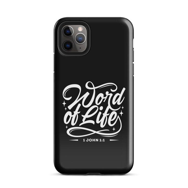 Christian Phone Case Word of Life Black for iPhone® iPhone® Phone Cases Glossy iPhone 11 Pro Max 