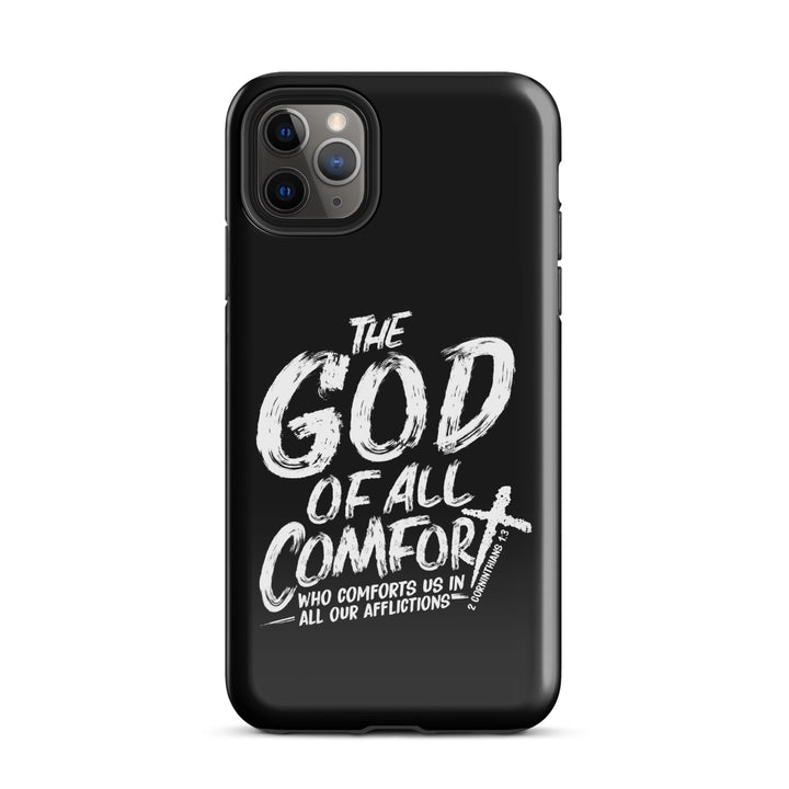 Christian Phone Case God of All Comfort Black for iPhone® iPhone® Phone Cases Glossy iPhone 11 Pro Max 