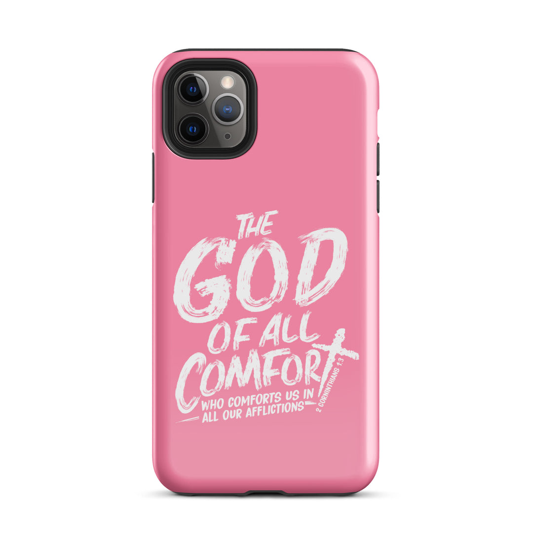 Christian Phone Case God of All Comfort Pink for iPhone® iPhone® Phone Cases Glossy iPhone 11 Pro Max 