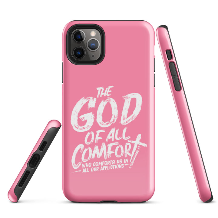 Christian Phone Case God of All Comfort Pink for iPhone® iPhone® Phone Cases   