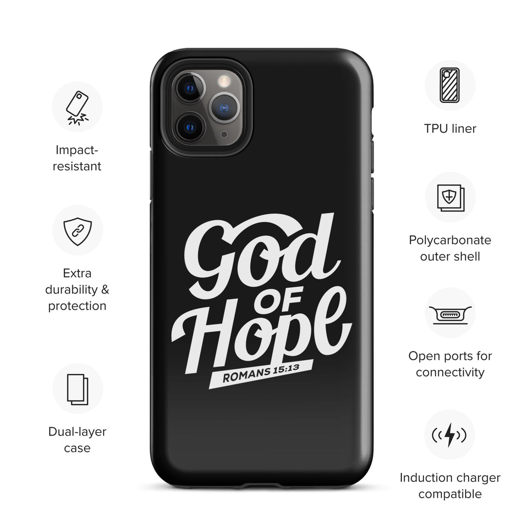 Christian Phone Case God of Hope Black for iPhone® iPhone® Phone Cases   