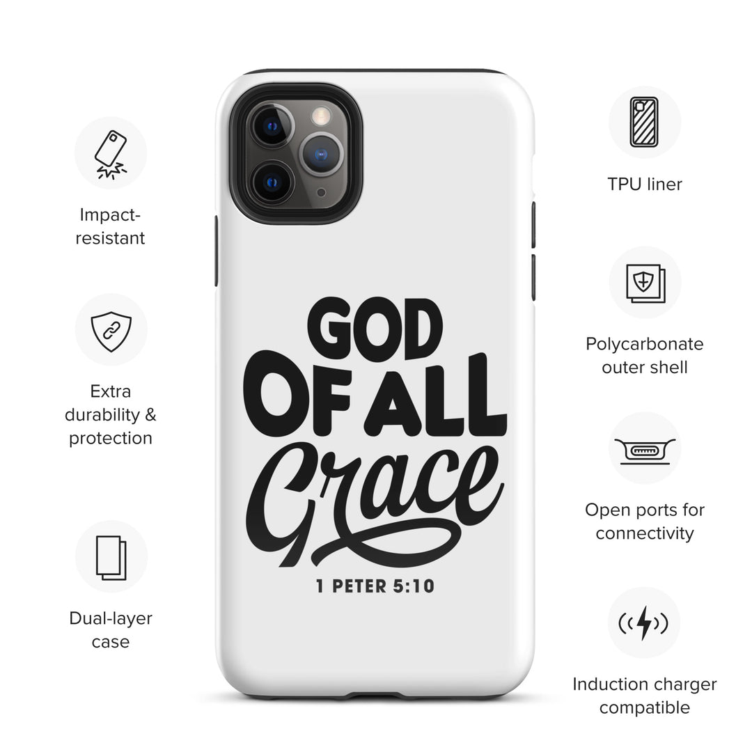 Christian Phone Case God of All Grace White for iPhone® iPhone® Phone Cases   