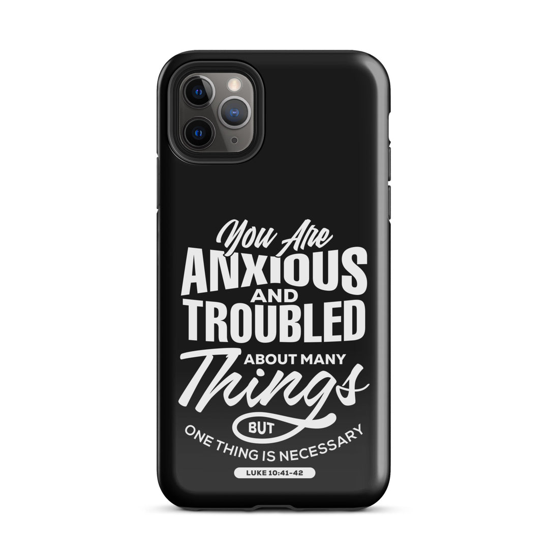 Christian Phone Case Anxious And Troubled Black for iPhone® iPhone® Phone Cases Glossy iPhone 11 Pro Max 