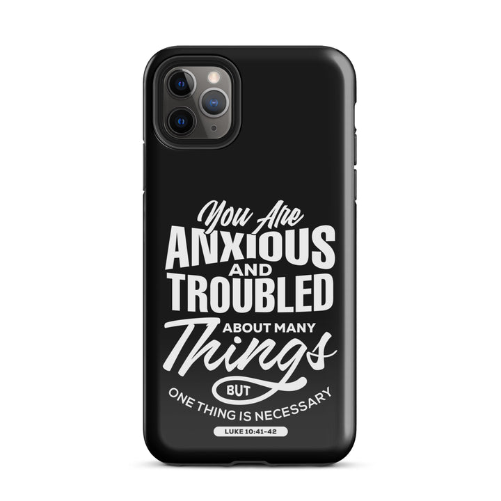 Christian Phone Case Anxious And Troubled Black for iPhone® iPhone® Phone Cases Glossy iPhone 11 Pro Max 