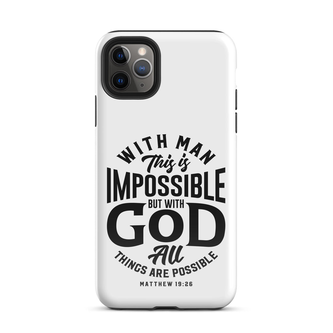 Christian Phone Case All Things Possible White for iPhone® iPhone® Phone Cases Glossy iPhone 11 Pro Max 