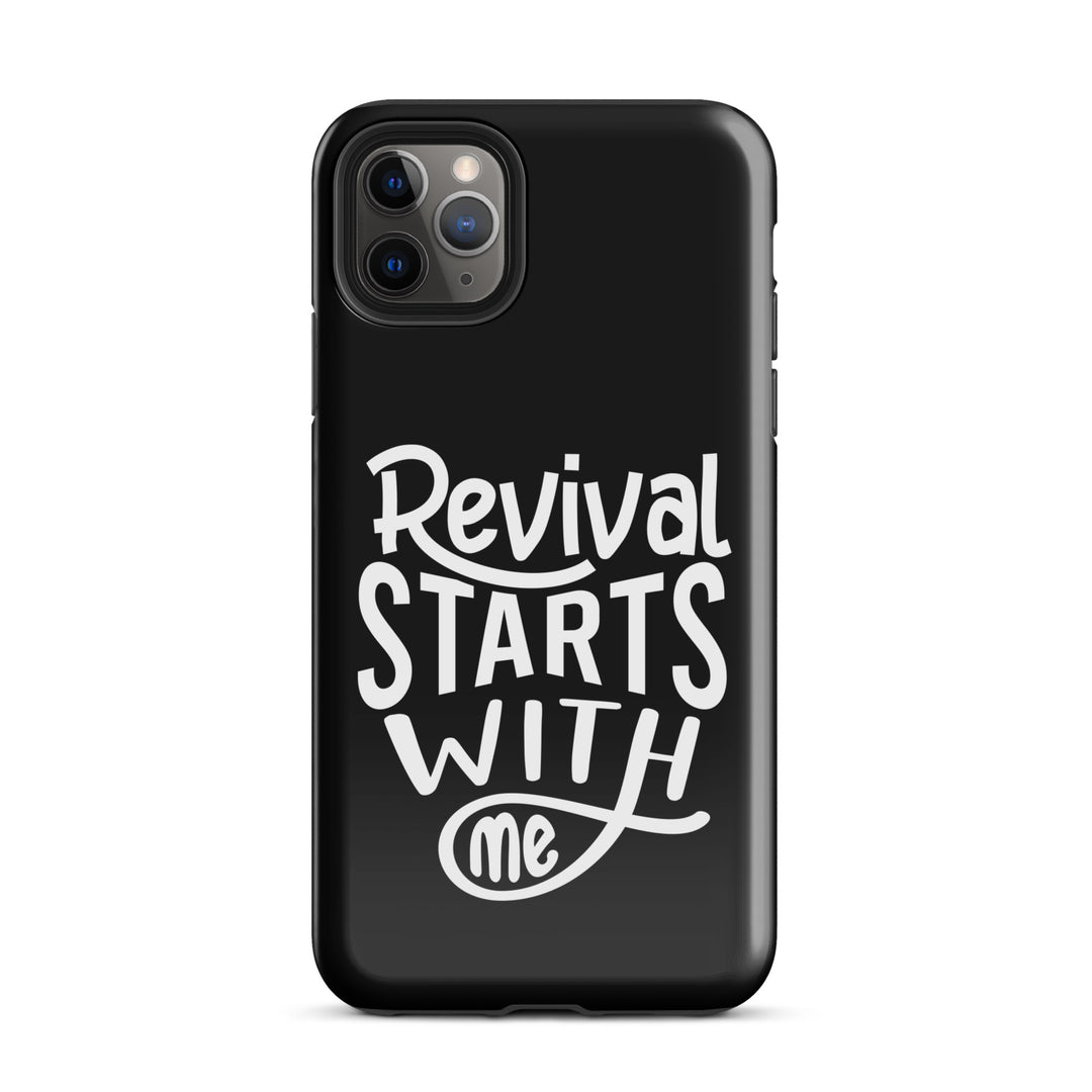 Christian Phone Case Revival Starts With Me Black for iPhone® iPhone® Phone Cases Glossy iPhone 11 Pro Max 