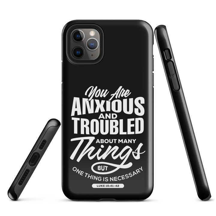 Christian Phone Case Anxious And Troubled Black for iPhone® iPhone® Phone Cases   