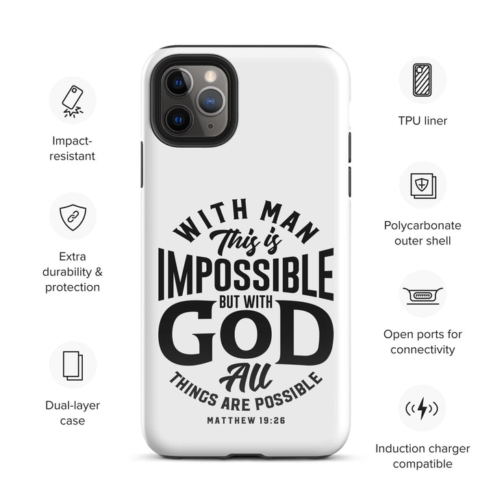 Christian Phone Case All Things Possible White for iPhone® iPhone® Phone Cases   