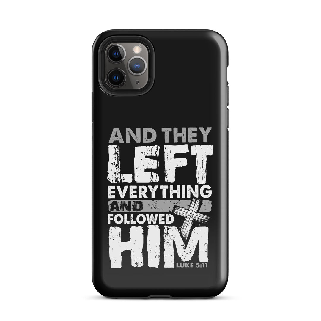 Christian Phone Case Left Everything Cross Black for iPhone® iPhone® Phone Cases Glossy iPhone 11 Pro Max 