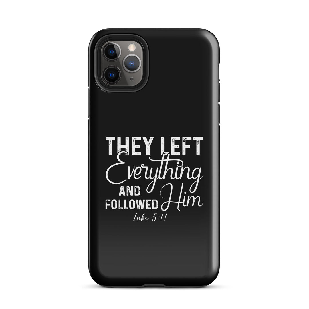 Christian Phone Case Left Everything Black for iPhone® iPhone® Phone Cases Glossy iPhone 11 Pro Max 