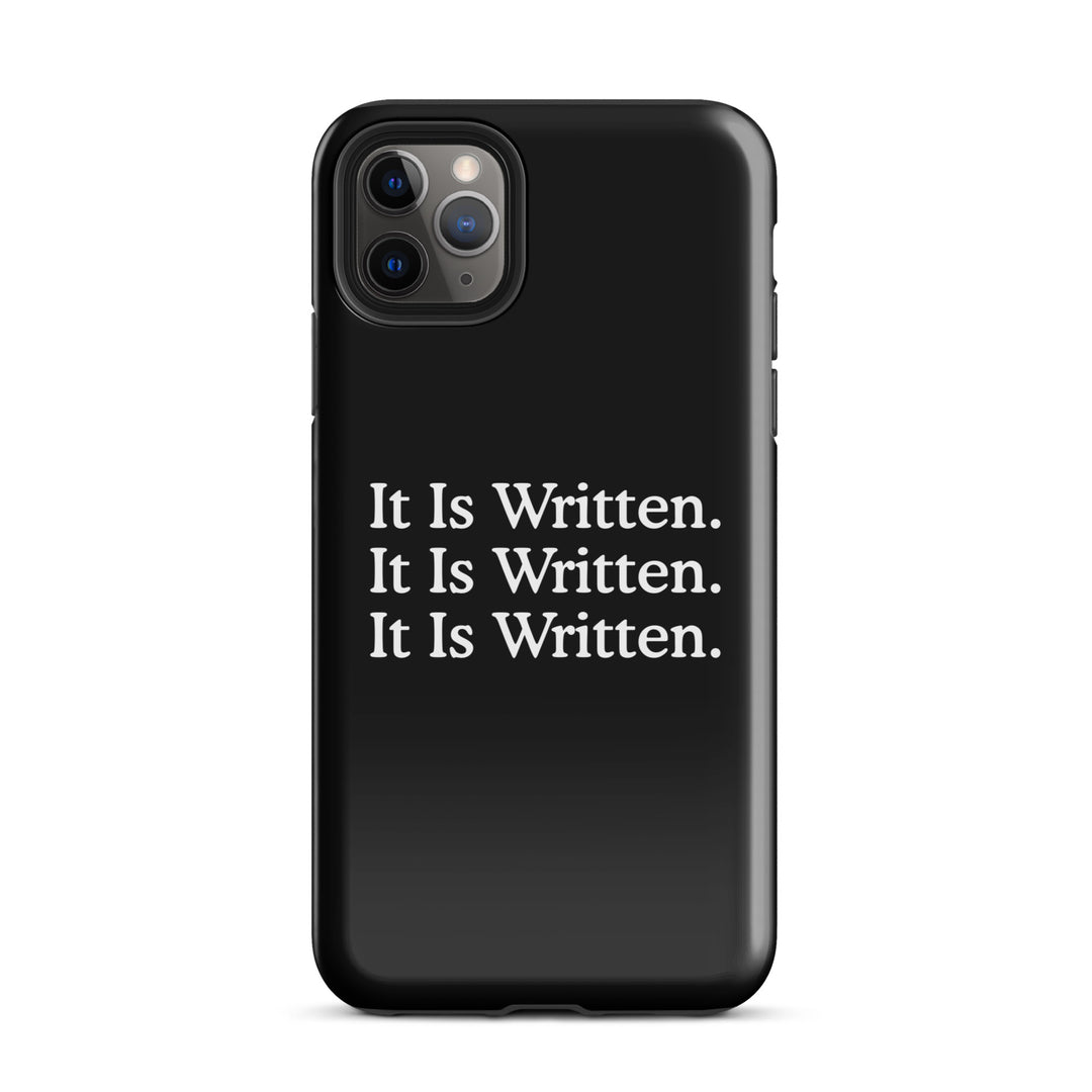 Christian Phone Case It Is Written Black for iPhone® iPhone® Phone Cases Glossy iPhone 11 Pro Max 