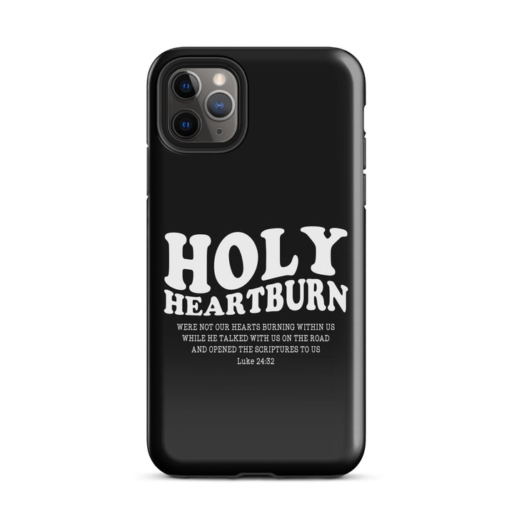 Christian Phone Case Holy Heartburn Black for iPhone® iPhone® Phone Cases Glossy iPhone 11 Pro Max 