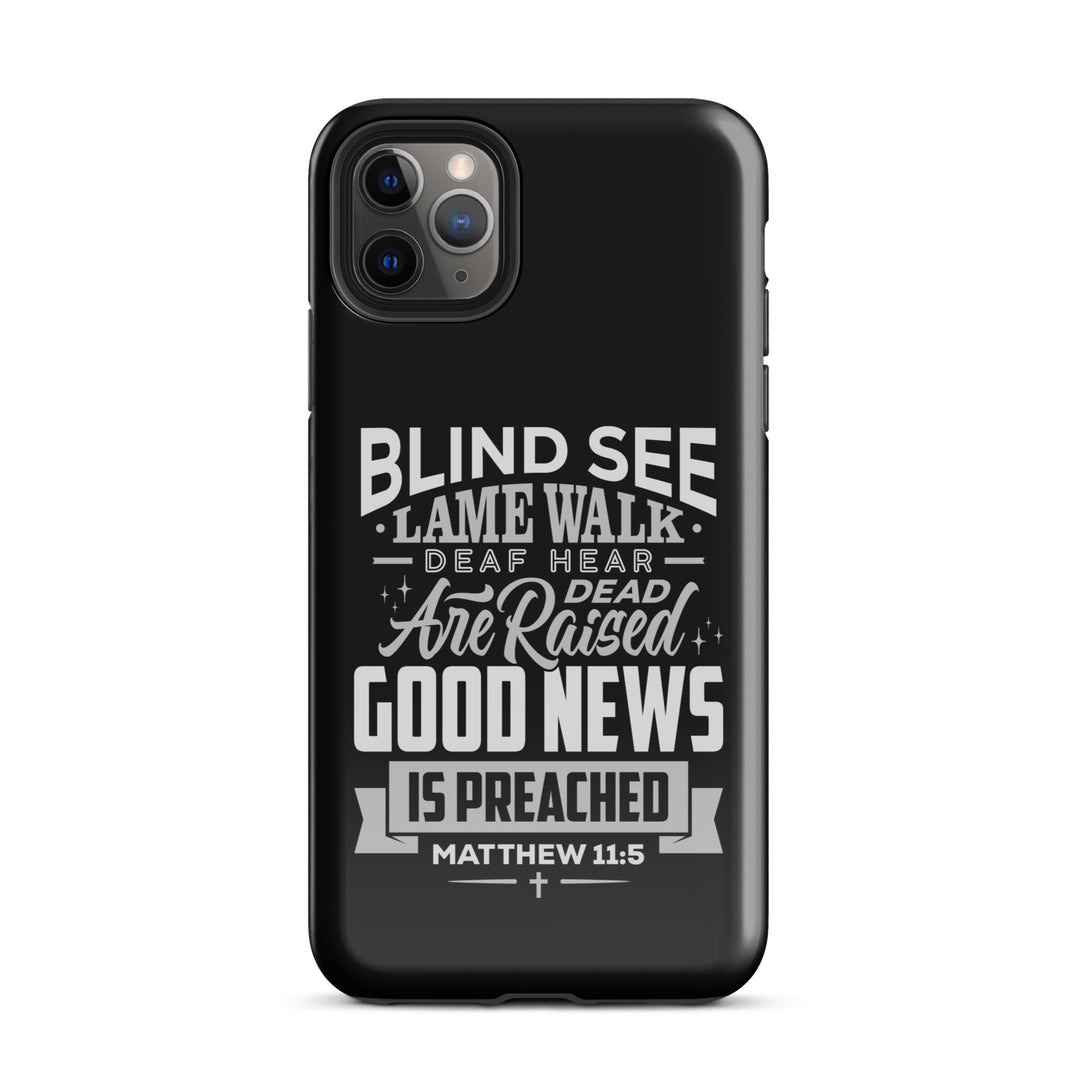 Christian Phone Case Go Tell John Black for iPhone® iPhone® Phone Cases Glossy iPhone 11 Pro Max 