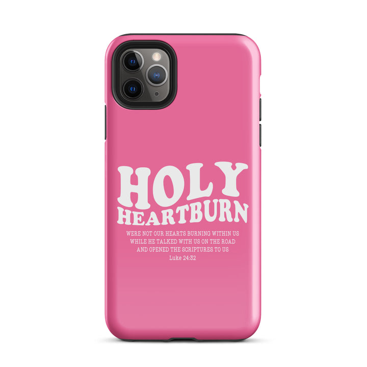 Christian Phone Case Holy Heartburn Pink  for iPhone® iPhone® Phone Cases Glossy iPhone 11 Pro Max 