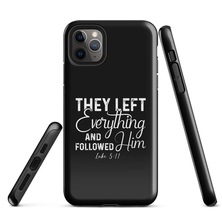 Christian Phone Case Left Everything Black for iPhone® iPhone® Phone Cases   