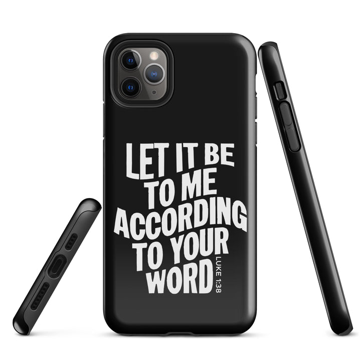 Christian Phone Case According To Your Word Black for iPhone® iPhone® Phone Cases   