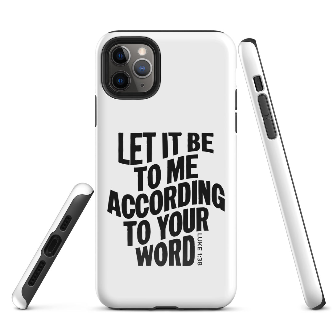 Christian Phone Case According To Your Word White for iPhone® iPhone® Phone Cases   