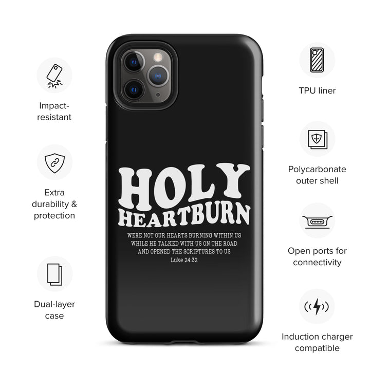 Christian Phone Case Holy Heartburn Black for iPhone® iPhone® Phone Cases   