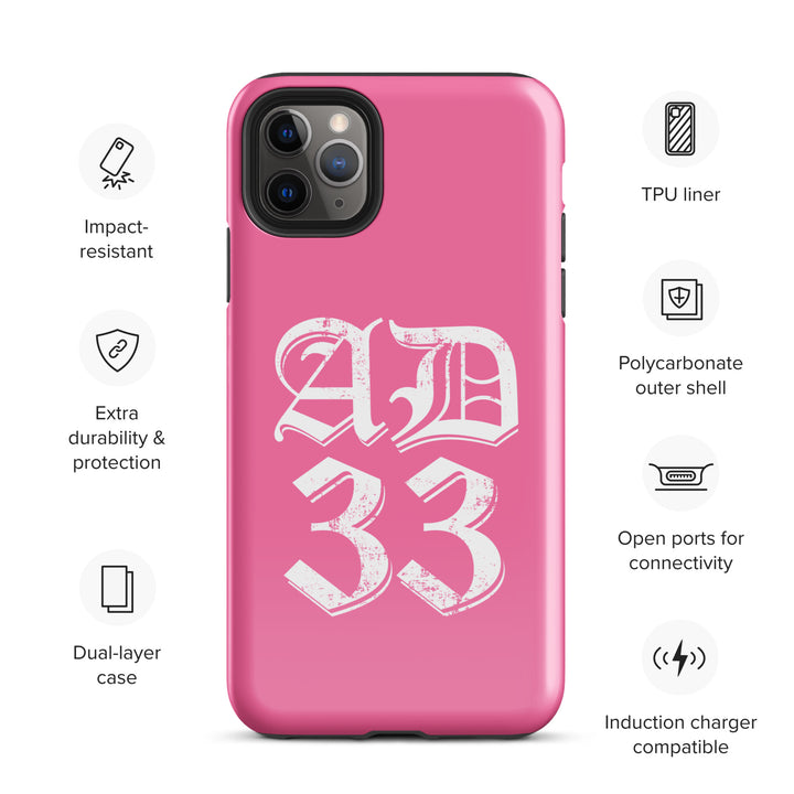 Christian Phone Case AD 33 Old English Pink for iPhone® iPhone® Phone Cases   