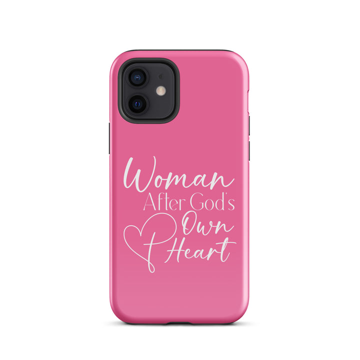 Christian Phone Case Woman After God's Heart Pink for iPhone® iPhone® Phone Cases Glossy iPhone 12 