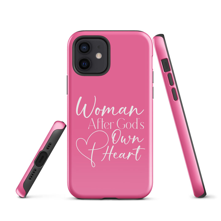 Christian Phone Case Woman After God's Heart Pink for iPhone® iPhone® Phone Cases   