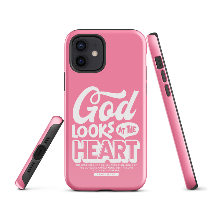 Christian Phone Case God Looks At Heart for iPhone® iPhone® Phone Cases   