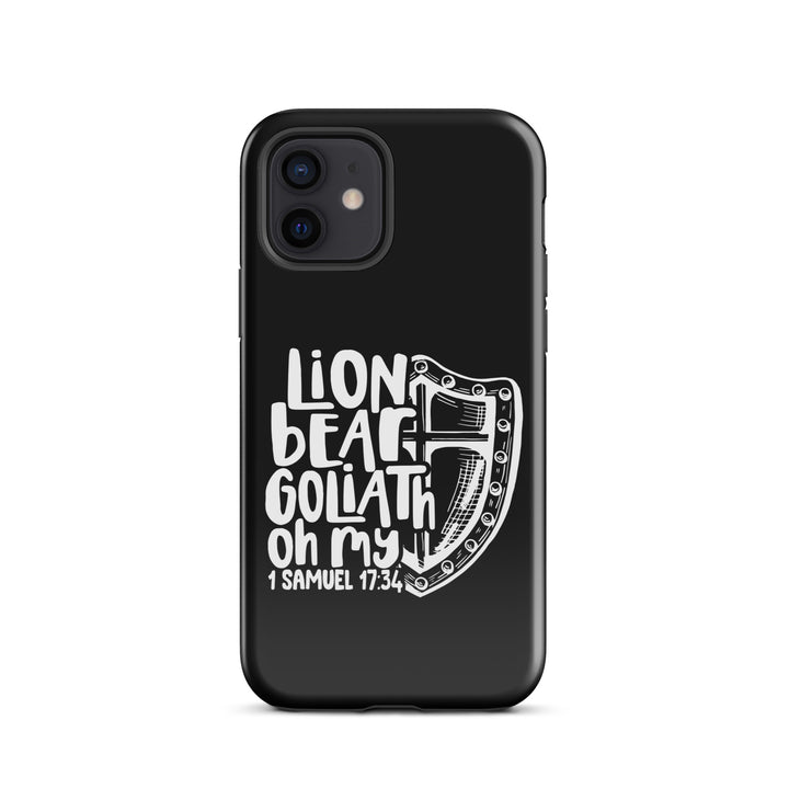 Christian Phone Case Lion Bear Goliath Oh My for iPhone® iPhone® Phone Cases Glossy iPhone 12 