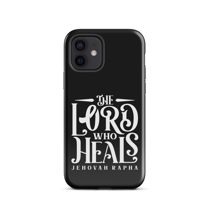 Christian Phone Case The Lord Who Heals Black for iPhone® iPhone® Phone Cases Glossy iPhone 12 