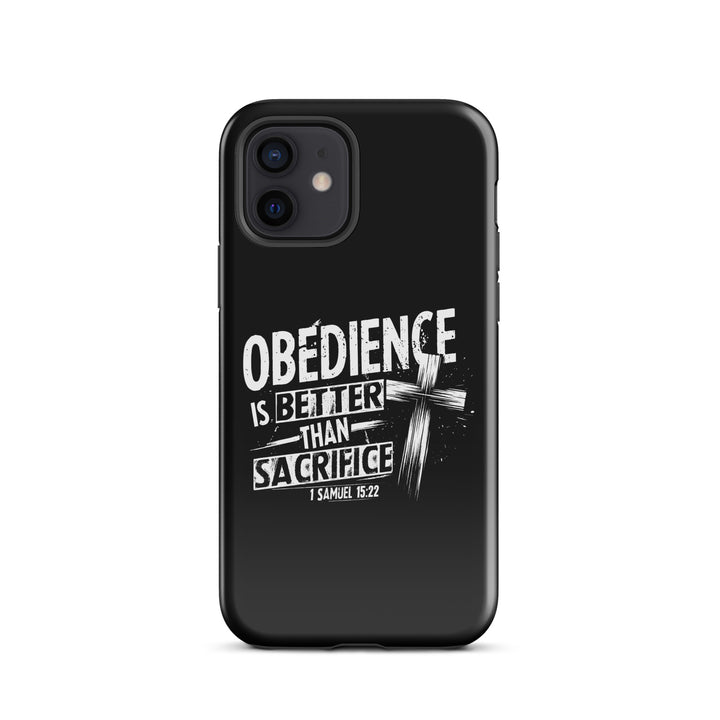 Christian Phone Case Obedience Is Better for iPhone® iPhone® Phone Cases Glossy iPhone 12 