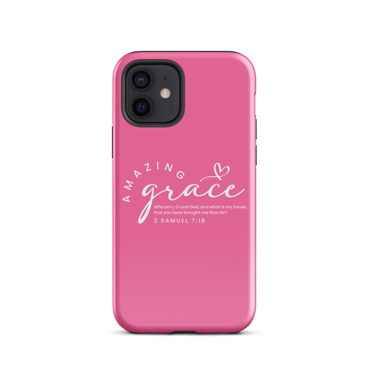 Christian Phone Case Amazing Grace Pink for iPhone® iPhone® Phone Cases Glossy iPhone 12 